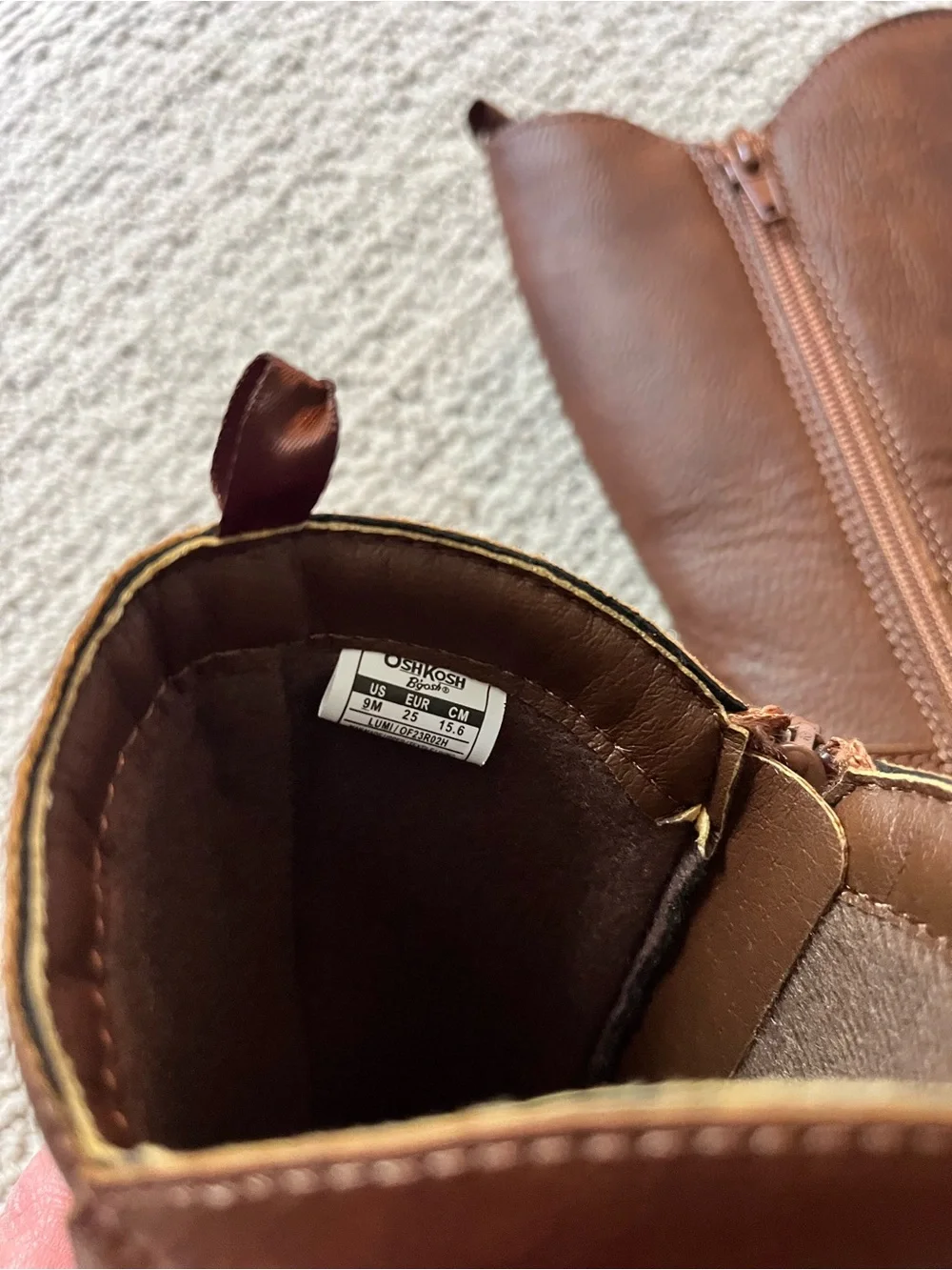 New! OshKosh B'gosh Brown Girls' Mid-Calf Boots size 9